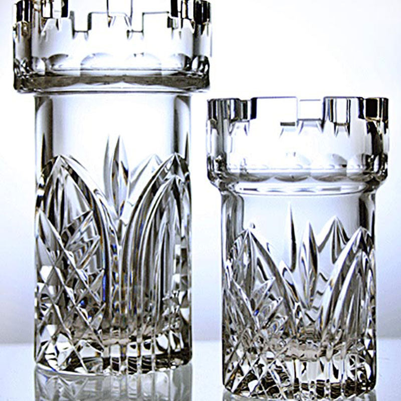 Castle Vases 7 inch Kilkenny Crystal